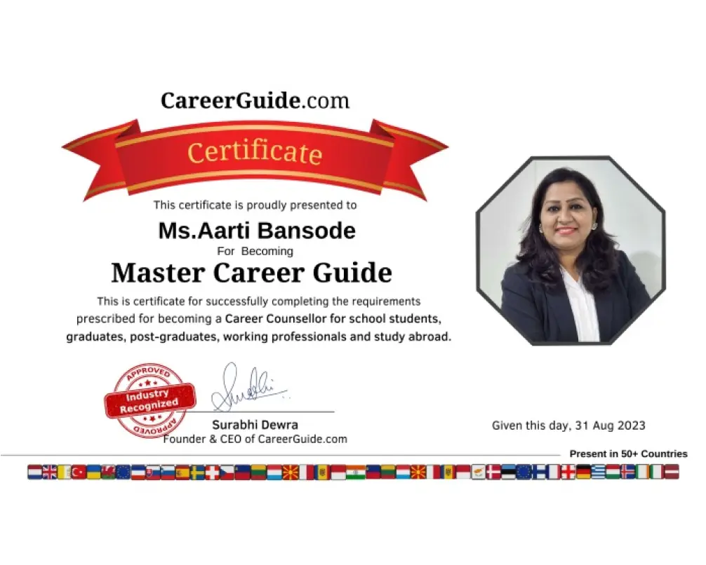 Aarti Bansode - Master Career Guide - Wisdom Ed